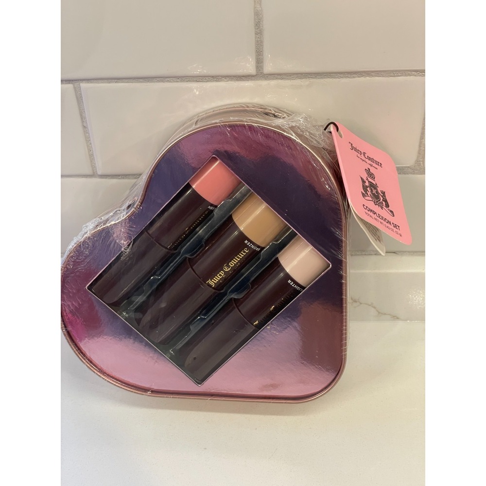Juicy Couture Makeup Complexion Set Blush Bronzer Highlight 0.42 oz New Sealed